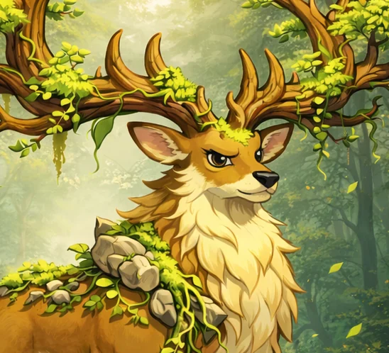 Snawfus, an Earth magic creature of the Direhorn family in the Mythica bestiary