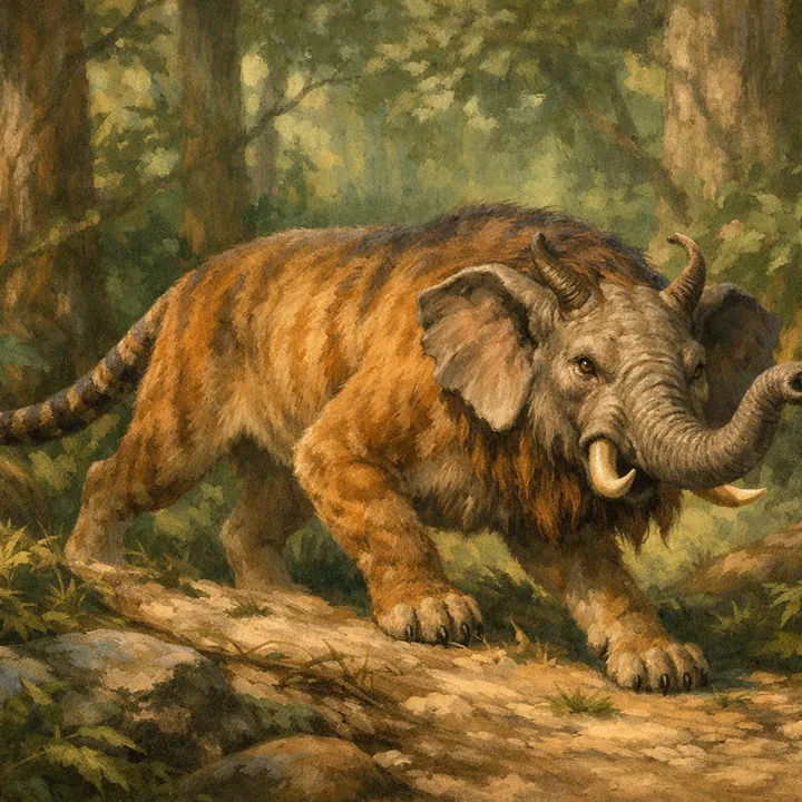 Baku, a Shadow magic creature of the Razorfang family in the Mythica bestiary