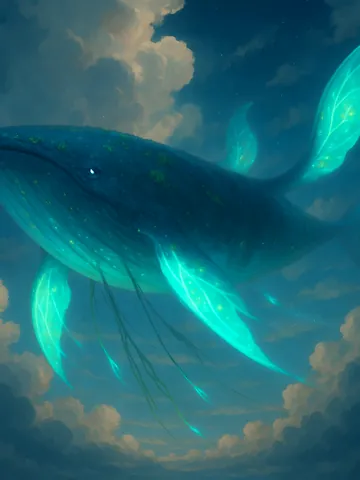 Sky Whale, a Sky magic creature of the Deepfin family in the Mythica bestiary