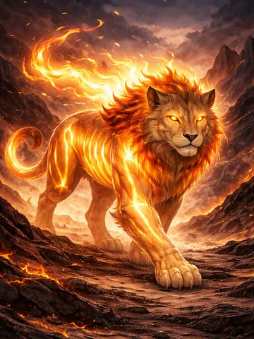 Soleo, a Light magic creature of the Razorfang family in the Mythica bestiary