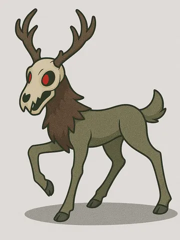 Wendigo, a Shadow magic creature of the Clampjaw family in the Mythica bestiary