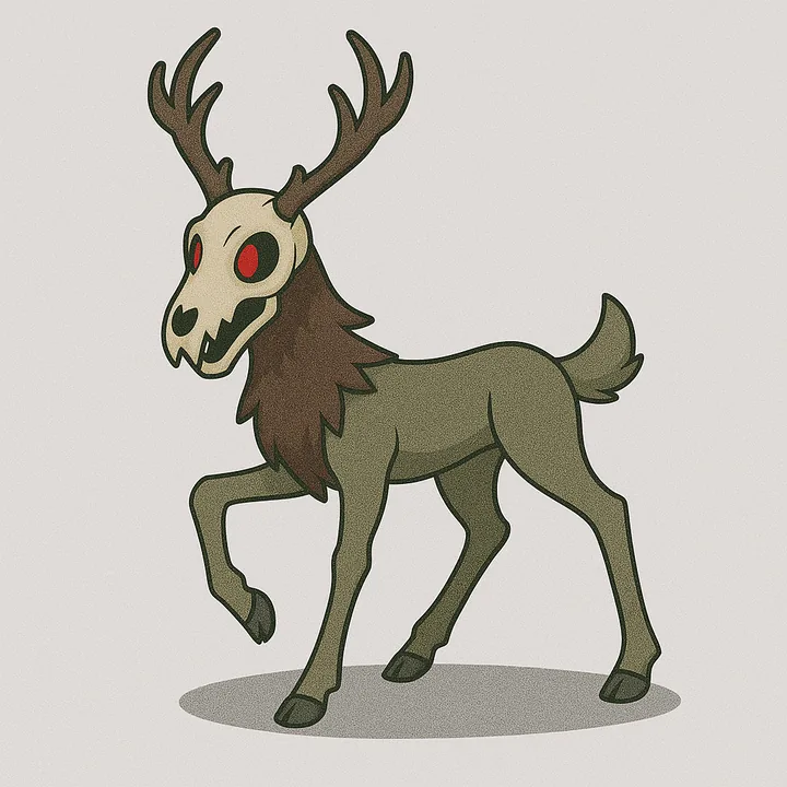 Wendigo, a Shadow magic creature of the Clampjaw family in the Mythica bestiary